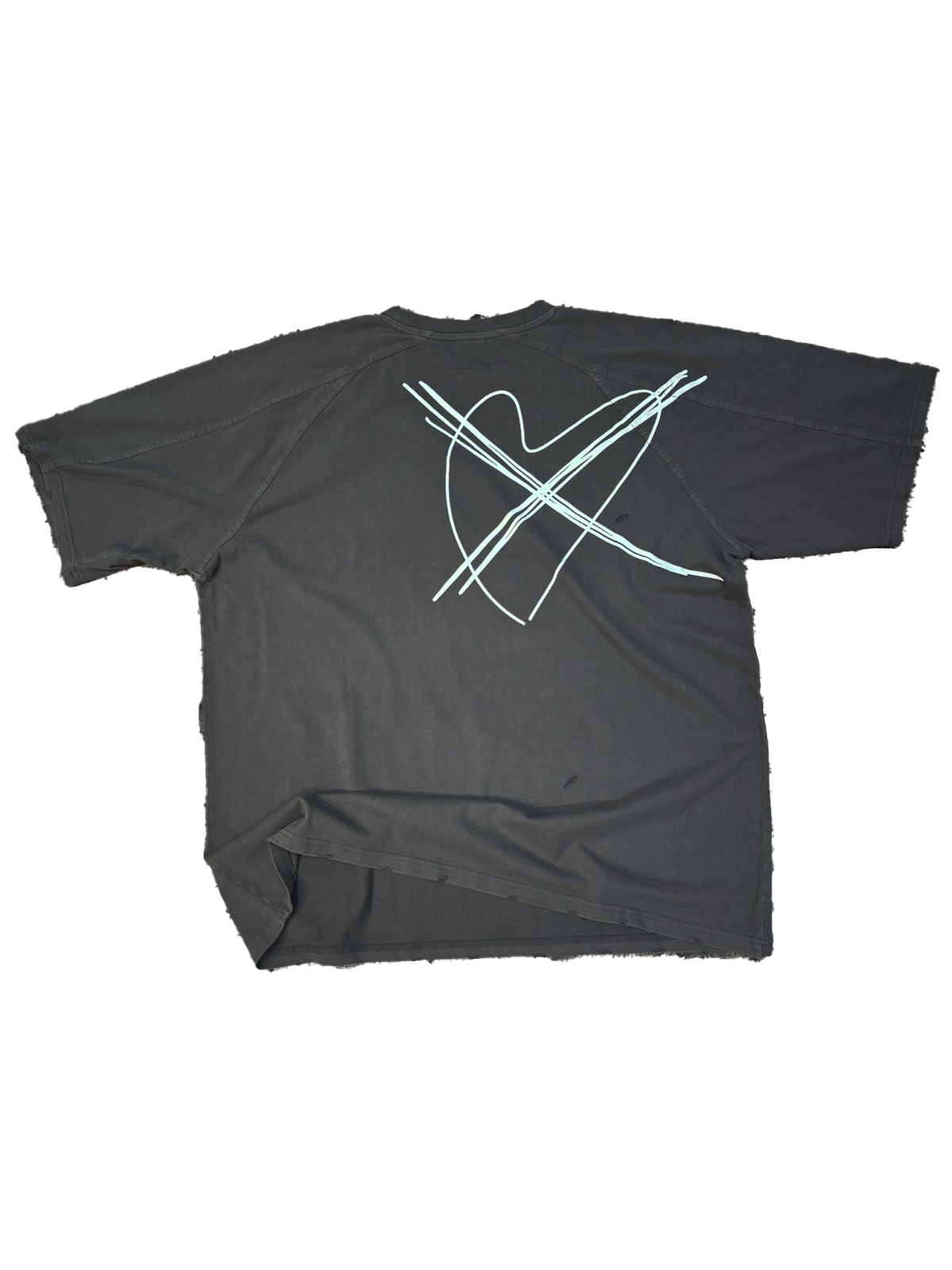 HEART TEE [ANTHRACITE]