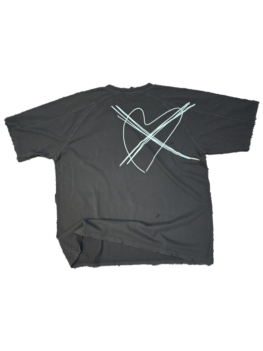 HEART TEE [ANTHRACITE]
